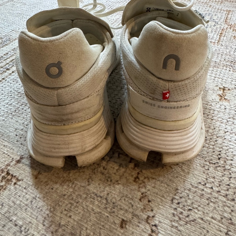On Running Women's White Athletic Shoes - Picture 5 of 7